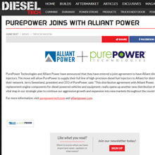 PurePower Joins With Alliant Power